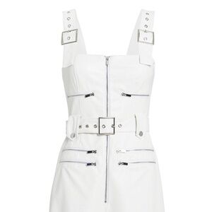 WEWOREWHAT Moto Vegan Leather Short Overalls